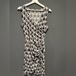 New York & Company Sleeveless Swag Mini Dress Size M